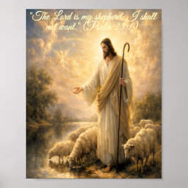 Psalm 23:1 Jesus som herde Affisch