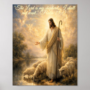 Psalm 23:1 Jesus som herde Affisch