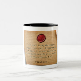 PSALM 23:1 - Kaffe Mugg