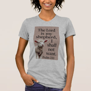 Psalm 23:1 Kristet lamm damunderkläder T Shirt