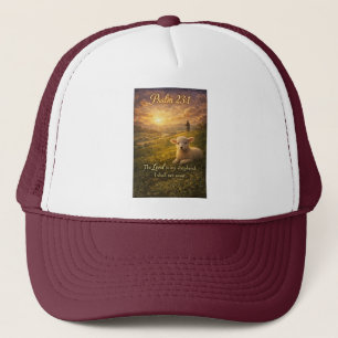 Psalm 23:1 Kristet lamm Trucker mössa Keps