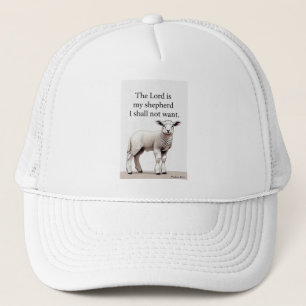 Psalm 23:1 Kristet lamm Trucker mössa Keps