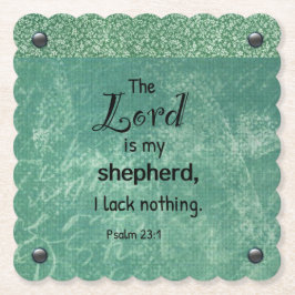 Psalm 23:1 Kristet typografidesign Underlägg Papper