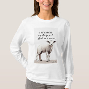 Psalm 23:1 Kristna Kvinnors Långärmad T-Shirt