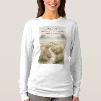 Psalm 23:1 Kristna Kvinnors Långärmad T-shirt