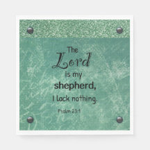 Psalm 23:1 Lunservetter - Set om 50