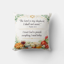 Psalm 23:1, Messiansk judisk dekoration, Bibelvers Kudde