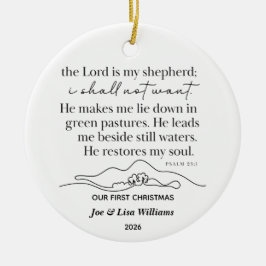 Psalm 23:1 Personlig julgranskula