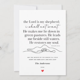 Psalm 23:1 Personlig julkort