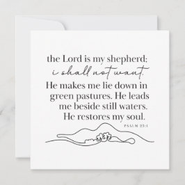 PSALM 23:1 - Personlig Notkort Anteckningskort