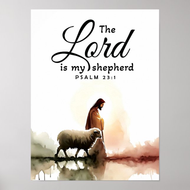 Psalm 23:1 poster (Framsidan)