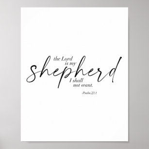 Psalm 23:1 poster