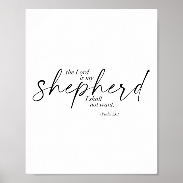 Psalm 23:1 poster (Framsidan)