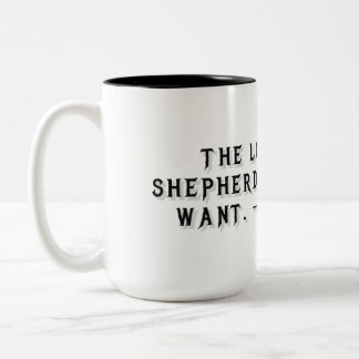 Psalm 23:1 presentmugg Två-Tonad mugg