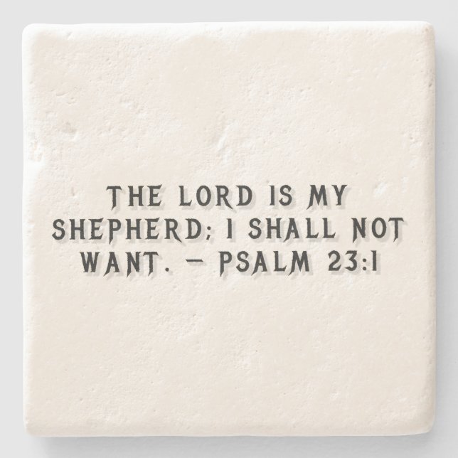 Psalm 23:1 presentunderlägg stenunderlägg (Framsidan)