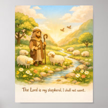 Psalm 23:1 Skriftposter, Herren är min herde