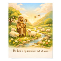 Psalm 23:1 Skriftposter, Herren är min herde