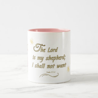 Psalm 23:1 Två-Tonad mugg