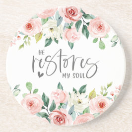 Psalm 23:3 Han återställer min Soul Bible Verse &  Underlägg