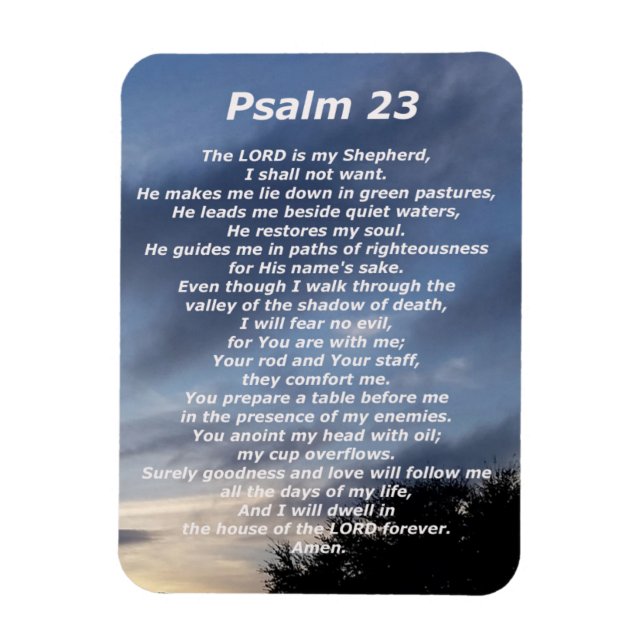 Psalm 23 (3) magnet (Vertikal)