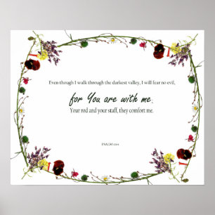 Psalm 23:4, Darkest Valley, jag kommer inte att va Poster