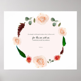 Psalm 23:4, för du är med mig, En psalm av David Poster