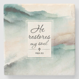 Psalm 23"4 Han återställer min Soul Kor Stenunderlägg