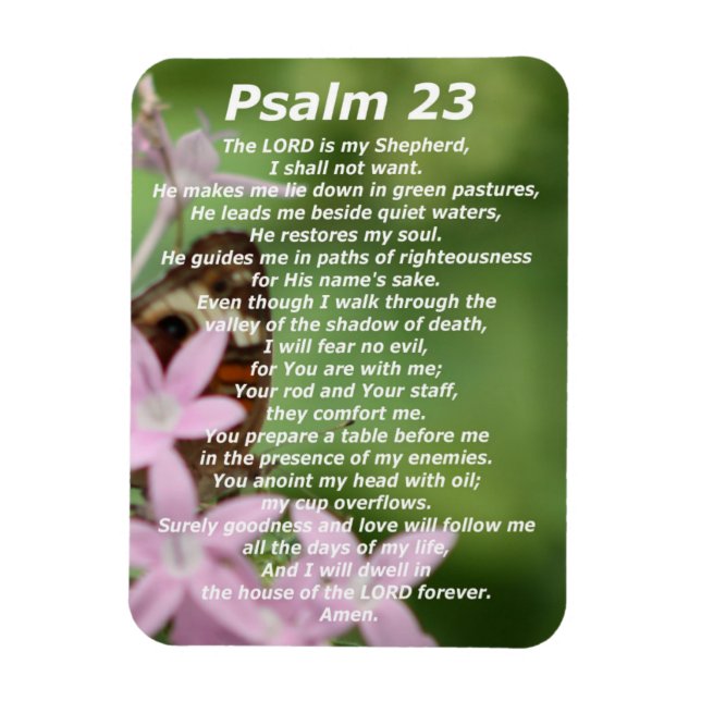 Psalm 23 (4) magnet (Vertikal)