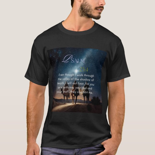 Psalm 23:4 t shirt (Framsida)