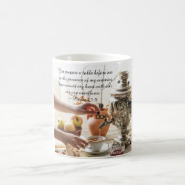 Psalm 23:5 Du har antonat mitt huvud med olja Kaffemugg