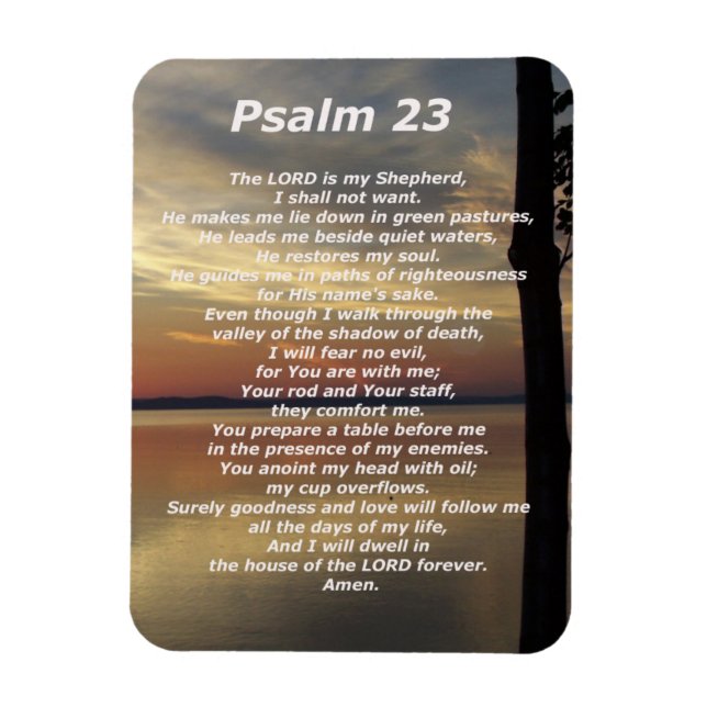 Psalm 23 (5) magnet (Vertikal)