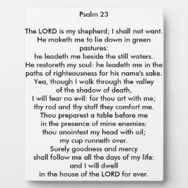 Psalm 23 8x10 Tabletop - foto Plaque
