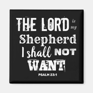 "Psalm 23" "Anpassningsbar Christian Gift inspirat Magnet