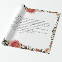 Psalm 23 Art - Herren är min Shepherd-Blommigt