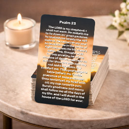 Psalm 23 barn har kor Memorial Prayer Card Visitkort