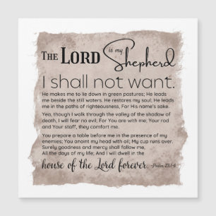 Psalm 23 BibelskriptVintage Papper