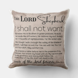 Psalm 23 BibelskriptVintage Papper Kudde