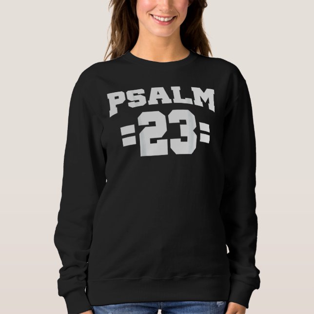 Psalm 23 Bible Verse Back Only Christian Inspiron T Shirt (Framsida)