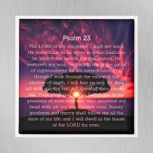 Psalm 23 Bible Verse Sunset Träd