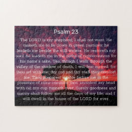 Psalm 23 Bible Verse Träd Jigszawa Puzzle Pussel