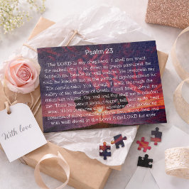 Psalm 23 Bible Verse Träd Jigszawa Puzzle Pussel