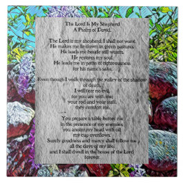 Psalm 23 biblical quote kakelplatta
