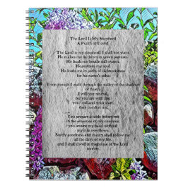 Psalm 23 bibliskt citattecken anteckningsbok