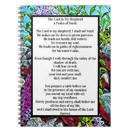 Psalm 23 bibliskt citattecken anteckningsbok