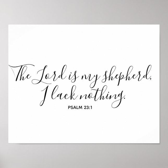 Psalm 23 Bilder Poster (Framsidan)