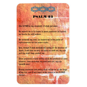 Psalm 23 brons den röda strukturlorden är min magnet