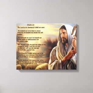 Psalm 23 canvastryck