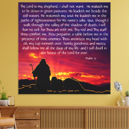 Psalm 23 canvastryck