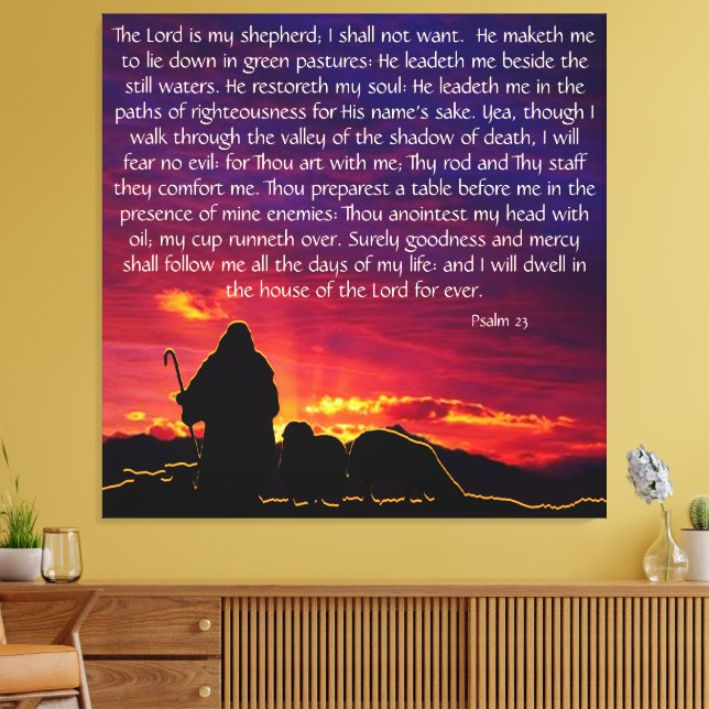 Psalm 23 canvastryck (Insitu (Vardagsrum))