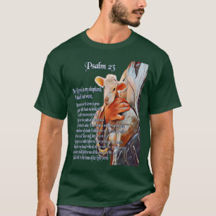 Psalm 23 Christian Bible Scripture Herren är min T Shirt